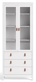 Barcelona White 2 Door Display Cabinet