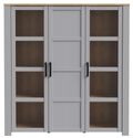 Bohol Grey 3 Door Large Display Cabinet