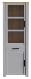 Bohol Grey Narrow Display Cabinet