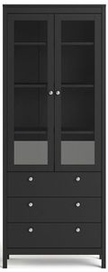 Madrid Black 2 Door Cabinet