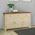 Lundy Medium Sideboard - 3 Door - Ivory Painted