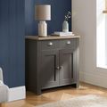 Highgate Small Sideboard - 2 Door - Dark Grey Painted