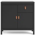 Barcelona Black 2 Door Small Sideboard