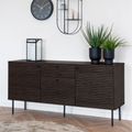 Kyoto Medium Sideboard - 2 Door - 150cm - Smoked Oak