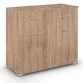 Rauch Aditio 2 Door Small Sideboard - 80cm - Sonoma Oak