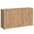 Rauch Alabama 3 Door Medium Sideboard - 120cm - Artisan Oak