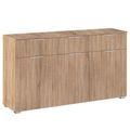 Rauch Alabama 3 Door Medium Sideboard - 120cm - Sonoma Oak