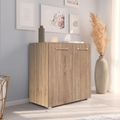 Rauch Evelyn 2 Door Small Sideboard - 80cm - Sonoma Oak