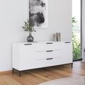 Rauch Flipp 2 Door Low Sideboard with Metal Base - 160cm - Alpine White