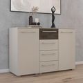 Rauch Luana 2 Door Large Sideboard - 120cm - Champagne and Atlantic Dark Oak