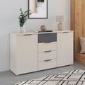 Rauch Sajo 2 Door Sideboard - 140cm - Champagne and Metallic Dark Grey