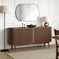 Soho Sideboard - 4 Door - Slatted Large - Dark Oak