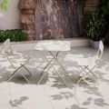 Venice Bistro Set - 2 Seater - 70cm - Square - Champagne Metal