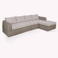 Skala Outdoor Corner Sofa Set Light Rattan