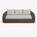 Skala Outdoor 3 Seater Sofa Dark Rattan
