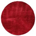 Cloudy Round Rug - High Pile Shaggy - Red - Sizes Available