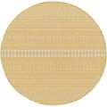 Eagean Round Rug - EAG2427 - Yellow - 160cm x 160cm
