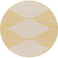 Eagean Round Rug - EAG2433 - Yellow - 160cm x 160cm