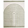 Fossay Rug - Machine Washable Modern Shaggy - FSG2312 - Ivory & Green - Sizes Available