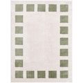 Fossay Rug - Machine Washable Modern Shaggy - FSG2315 - Ivory & Green - Sizes Available
