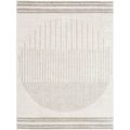 Fossay Rug - Machine Washable Modern Shaggy - FSG2309 - Medium Ivory & Grey - Sizes Available