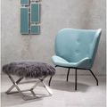 Anafi Stool - Grey Sheepskin
