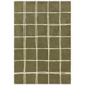 Contemporary Design Albany Rug - Olive Grid - Sizes Available