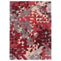 Contemporary Design Enigma Rug - Red - Sizes Available