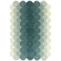 Contemporary Design Hive Rug - Teal - Sizes Available