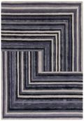 Contemporary Design Matrix Rug - Network 81 - Indigo - 160cm x 230cm