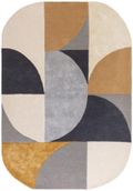 Contemporary Design Matrix Rug - Oval 76 - Sunset - Sizes Available