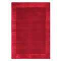 Contemporary Plain Ascot Rug - Red - Sizes Available