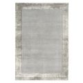Contemporary Plain Ascot Rug - Silver - Sizes Available