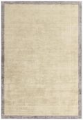 Contemporary Plain Blade Rug - Border 07 - Putty Silver - Sizes Available