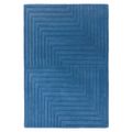 Contemporary Plain Form Rug - Blue - Sizes Available