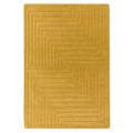 Contemporary Plain Form Geometric Rug - Ochre - Sizes Available