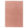 Contemporary Plain Form Geometric Rug - Pink - Sizes Available