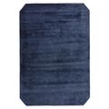 Contemporary Plain Gleam Rug - Navy - Sizes Available