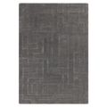 Contemporary Plain Maze Rug - Charcoal - Sizes Available