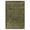 Contemporary Plain Rise Rug - Olive - Sizes Available