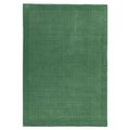 Contemporary Plain York Rug - Forest Green - Sizes Available