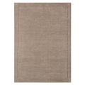 Contemporary Plain York Rug - Taupe - Sizes Available