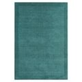 Contemporary Plain York Rug - Teal - Sizes Available