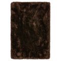 Cosy Textures Plush Rug - Dark Chocolate - Sizes Available