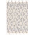 Natural Weaves Rug - Nepal - Cream and Blue - Diamond - Sizes Available