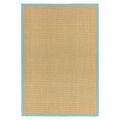 Natural Weaves Rug - Sisal - Linen and Aqua - Sizes Available