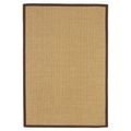 Natural Weaves Rug - Sisal - Linen and Chocolate - Sizes Available