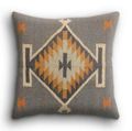Dewas Flatweave Grey Cushion