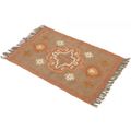 Dewas Kilim Orange Floor Rug - Small