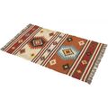 Dewas Kilim Red Floor Rug - Medium